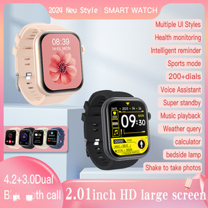 Đồng hồ thể thao thông minh 2.01 inch, màn hình TFT, cảm ứng cao su, hỗ trợ nghe gọi, tương thích với IOS - Đa chức năng, thương mại quốc tế, dây đeo tay - Product Image 2