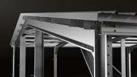 Structure en Acier de Haute Qualité, Dimensions Personnalisées, pour Construction d'Atelier, Immeuble de Bureaux, Structure Métallique