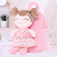 Nouveau sac à dos scolaire en peluche pour enfants avec rangement personnalisé pour peluches, logo personnalisé et OEM/ODM disponibles