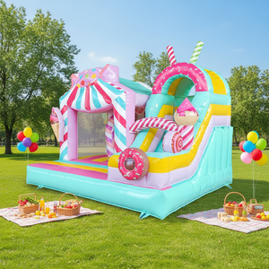 Casa hinchable inflable de helado de grado comercial con tobogán Juegos al aire libre Combo Nuevo diseño Candy Jumping Castle <span class=keywords><strong>en</strong></span> venta - Product Image 5