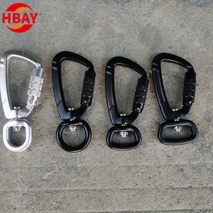 4Kn Nhôm Xoay Khóa Carabiner móc Pet Dog leo dây xích với an toàn tập tin đính kèm - Product Image 5