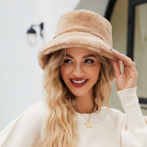Chapeau Bob en Fausse Fourrure Luxe Haute Qualité Personnalisé Hiver Chaud Doux et <span class=keywords><strong>Moelleux</strong></span> - Product Image 2