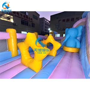 Château gonflable géant à thème floral, piscine à balles, qualité commerciale, PVC, capacité de 600 kg, 8 à 12 enfants, extérieur - Product Image 4