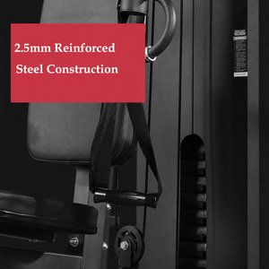 FRS Unisexe Station d'entraînement multifonctionnelle en acier pour la maison, pour <span class=keywords><strong>musculation</strong></span>, exercices de pectoraux, épaules et dos, charge maximale 400 kg - Product Image 3