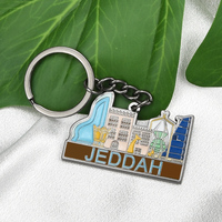 Individuell Gestalteter Schlüsselanhänger mit Personalisiertem Logo, Elektrophoretischer Schwarz-UV-Druck auf Metall, für Reise-Souvenir-Geschenk