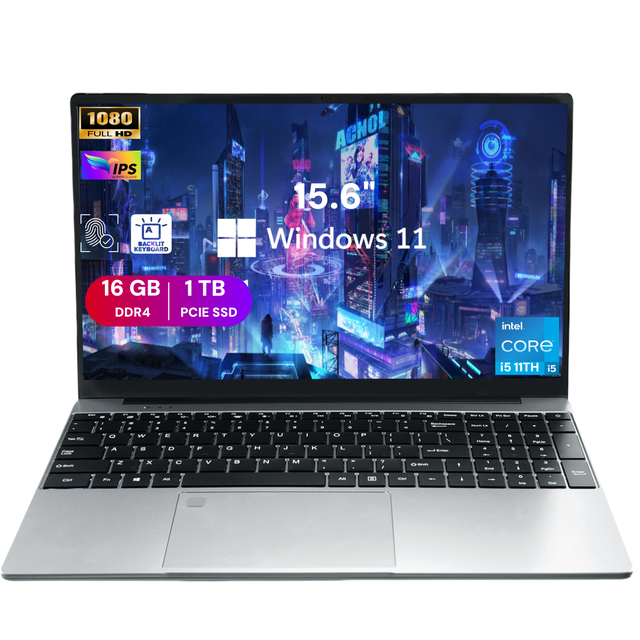 High Performance 15.6 Inch Business Laptop Intel Core I5 1135G7 16GB RAM 256GB SSD Windows 11 for Business
