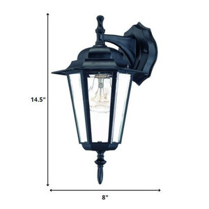 Lanterna appesa in vetro nero opaco HMS luce da parete esterna calda bianca con Base in acciaio inox e alluminio certificata ETL - Product Image 6