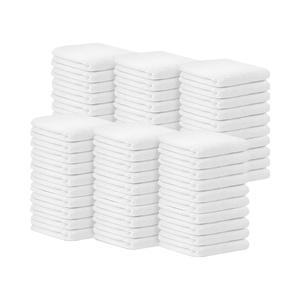 Absorbent 14&quot;x17&quot; White Terry <strong>Bar</strong> <strong>Mop</strong> <strong>Towels</strong> Durable Cotton Cleaning Rags Multipurpose Reusable Shop Hair Beach Dry Bath <strong>Towel</strong> - Product Image 1