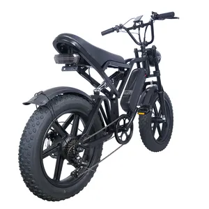 Electric Bike 750w 20inch Fat Tire E-bike Thumb Throttle 250w Electric Bicycle Adult Fatbike 25km/h Electric Moped