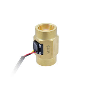 G3/4인치 수컷-암컷 BSP 나사형 NPN 유량 센서 <span class=keywords><strong>2</strong></span>-45L/분 DC12v 유량계 자석 황동 유량 센서 온수기용 - Product Image 6