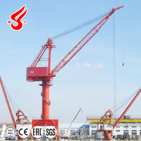 Grue portuaire mobile de 40 tonnes et 50 tonnes, grue à flèche relevable pour déchargement de conteneurs