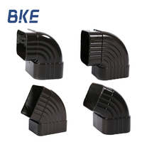 Inverseur de descente de gouttière d'usine accessoires de gouttière inverseur de coude de 65 degrés tuyau de descente carré en PVC de 5 pouces