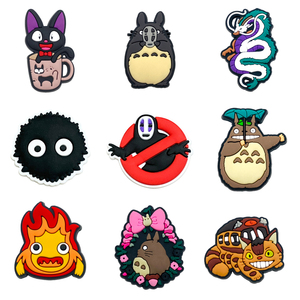 FOB zapatos cadena hebillas Hayao Miyazaki <span class=keywords><strong>Manga</strong></span> accesorios PVC suave venta al por mayor dibujos animados Anime personajes zapato encantos para niños zuecos - Product Image 6