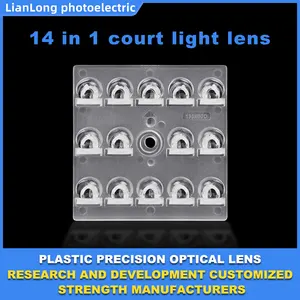 Bán buôn lianlong ánh sáng đường phố ống kính nhựa không thấm nước sản phẩm Pitch ánh sáng ống kính 5050 LED Đèn sân vận động ống kính