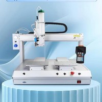 Machine de distribution entièrement automatique pour silicone, UV, AB, PU, colle thermofusible et colle à froid, avec système de distribution automatique par compte-gouttes