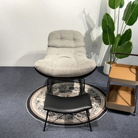 Chaise à bascule moderne en tissu chenille doux, fauteuil inclinable paresseux, canapé individuel – Offre Spéciale