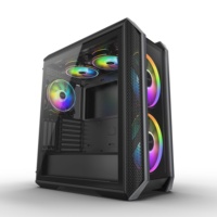 Super-ATX Full Tower Aluminum Alloy PC Gamer Case with 360 Water-Cooling Dual Panels Side Window