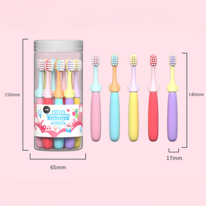 Dexing 10 Pcs Trong Hộp Nhựa Bé Sử Dụng Phim Hoạt Hình Thiết Kế Xử Lý Bàn Chải Đánh Răng 0.15Mm Lông Mềm Kid Bàn Chải Đánh Răng - Product Image 3