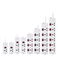 Carte d'alimentation britannique 3M rallonge 6 trous multi-prise prise cuivre UK multiprise prise 13A/220V prise d'extension pour bureau à domicile