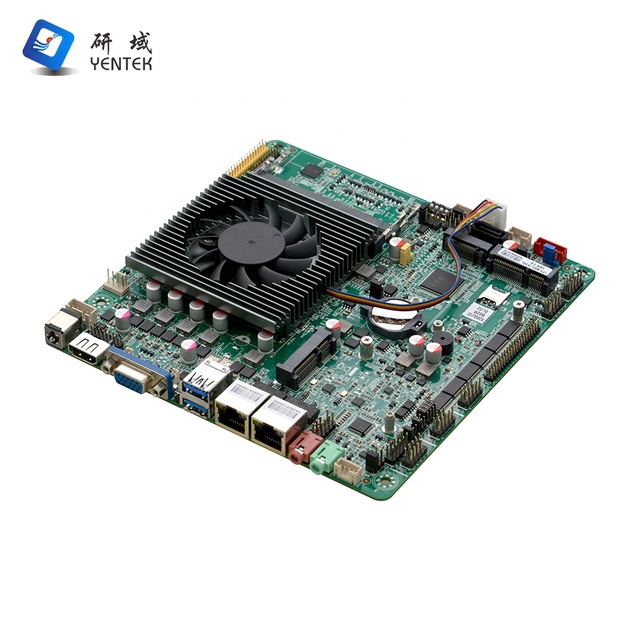 New Intel I5 8265U Dual Channel DDR4 64GB SATA Industrial Thin ITX Motherboard VGA LVDS HD 4K Display Embedded Mini SOC