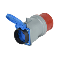 Adaptateur d'alimentation ZNPON 16A 380V 5 broches IP44 CEE vers prise Schuko 16A 230V IP54 pour chantier, camping, atelier