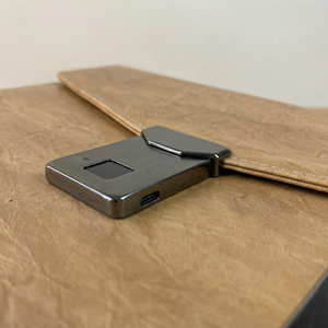 Nouvel Arrivage 2026 <span class=keywords><strong>Rongyi</strong></span> Carnet A5 96 Feuilles en Cuir avec Serrure Intelligente à Empreinte Digitale, Reliure Cousue et Power Bank Intégrée - Product Image 4