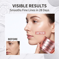 Crème Visage PDRN à Marque Blanche OEM, Hydratant en Capsules de Collagène Rose, Soin de la Peau, Crème Visage à la Niacinamide