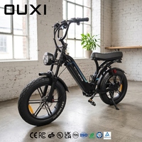 Vélo électrique OUXI Q8 avec moteur double roue arrière 15 Ah, batterie lithium 48 V, pneus larges, pour adultes – Vente directe usine
