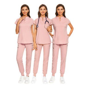 Collezione 2025 di scrub medici d'élite | Abbigliamento da lavoro chirurgico elasticizzato con pantaloni da Jogger | Divise ricamate personalizzate in Multi-taglie - Product Image 5