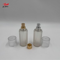 Flacon pulvérisateur de parfum de luxe vide 80 ml, en aluminium électrochimique, flacon de parfum en plastique dépoli, flacon de sous-conditionnement pour fragrance