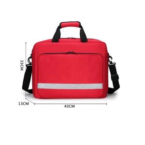 Free sample Emergency <b>Medical</b> Kit EMT Trauma First Aid Carrier <b>Bag</b>, Professional Empty Red First Responder <b>Bags</b>, Compact - Product Image 2