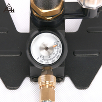 Mini Gauge Pompa PCP Tekanan Tinggi Pemadam Kebakaran Indikator Tekanan 6000PSI 30mpa 4500psi dengan Karet Perlindungan Manometer