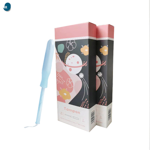 Applicateur en plastique pour femmes Tampons en coton biologique biodégradable Tampons sanitaires numériques avec applicateur - Product Image 3