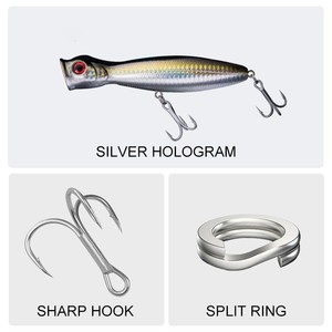 Toplure 5285 <span class=keywords><strong>leurre</strong></span> de pêche popper Topwater Fait Main De Pêche À La Traîne Appâts Spitter GT <span class=keywords><strong>Surface</strong></span> Popping Leurres durable swimbait - Product Image 4
