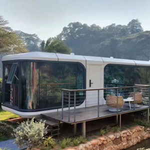 Casa Container a Capsula Intelligente, Design Esterno Futuristico, Sistema Domotico Integrato, Casa Prefabbricata Mobile - Product Image 1