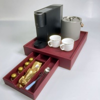 Plateau à café multifonction et boîte de rangement fabriqués en Chine, personnalisables en usine, adaptés pour le bureau, l'hôtel et la maison