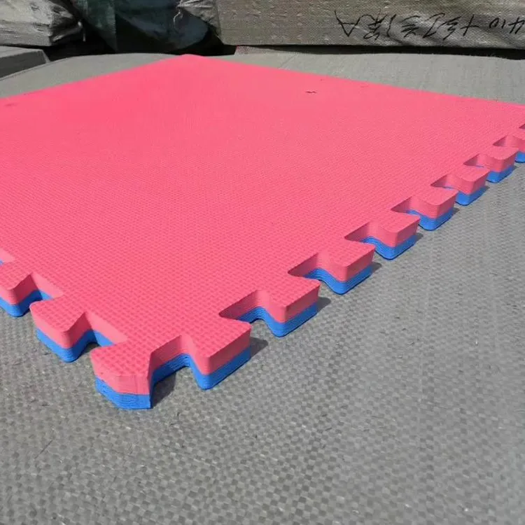 4cm Tatami eva taekwondo tapis de sol eva tapis de motif de feuilles d'impression adapté aux besoins du client