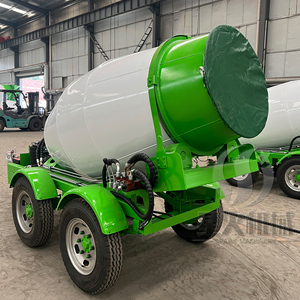 Camion mélangeur à béton d'occasion à 4 roues, 1,5 m3, moteur à essence, mélangeur de chantier, 1 m3, 2 m3, 3 m3, camions mélangeurs à béton - Product Image 3
