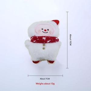 Lovely Cute Small Christmas Kitten <b>Cat</b> Toy <b>Plush</b> Eco-friendly Squeaky Chew Toys for Indoor Use Cartoon Style - Product Image 2