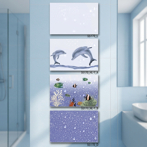 Azulejos de cerámica brillante de cubo blanco moderno 30x45cm 300x450mm porcelana esmaltada para baño y cocina decoración interior - Product Image 1