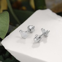 Boucles d'oreilles en argent Sterling 925, sans Nickel, hypoallergénique, pour enfant, 5A, CZ, zircone cubique, souris