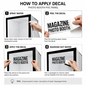 Boîte photo de style magazine 6,5x7,5 pieds avec éclairage LED, cadre en aluminium robuste de 32 mm, support d'événement personnalisé de style éditorial - Product Image 6