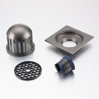 Drain de sol anti-blocage pour balcon extérieur, drain de douche en laiton anti-odeur et anti-insectes