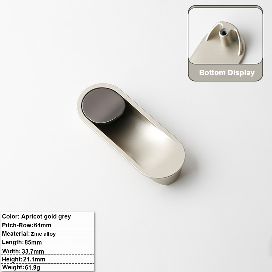 Abricot gris or-CY-FH-078 - 64mm