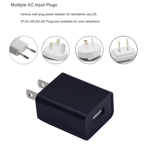 ABS + PC <span class=keywords><strong>Micro</strong></span> <span class=keywords><strong>USB</strong></span> 5W OEM Chargeur mural d'usine <span class=keywords><strong>5V</strong></span> <span class=keywords><strong>1A</strong></span> Home Travel <span class=keywords><strong>USB</strong></span> Power Supply 100-240V pour UL Approved WPS OTP US American Plu - Product Image 5