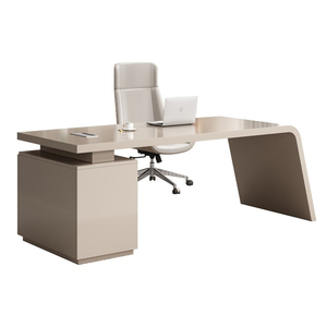 Escritorio de jefe de gama alta de lujo moderno, silla de oficina, escritorio ejecutivo con acabado para gerente, belleza médica, profesional elegante - Product Image 5