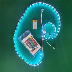 Kit de carte PCB LED RGB USB Type-C 5V avec bande de contrôle à distance pour veilleuse DIY sur base en bois, source de lumière multicolore - Product Image 1