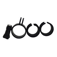 Dropshipping Accessoires de lampe de Poche Rond Caméra Flash Lumière Pince Adaptateur pour Casque D'équitation Tête Gopro Mont