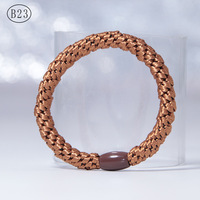 Élastiques à cheveux épais avec cordon de serrage, élastiques tressés, chouchous pour tresses, attaches-queue de cheval en corde pour fille, vente en gros