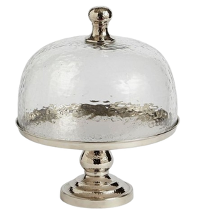 Soportes de decoración de metal hechos a mano con tapa de cúpula de vidrio, adorno de diseño agradable para fiestas, pasteles de boda y postres, artículos para servir - Product Image 5